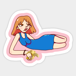 Lounging Sticker